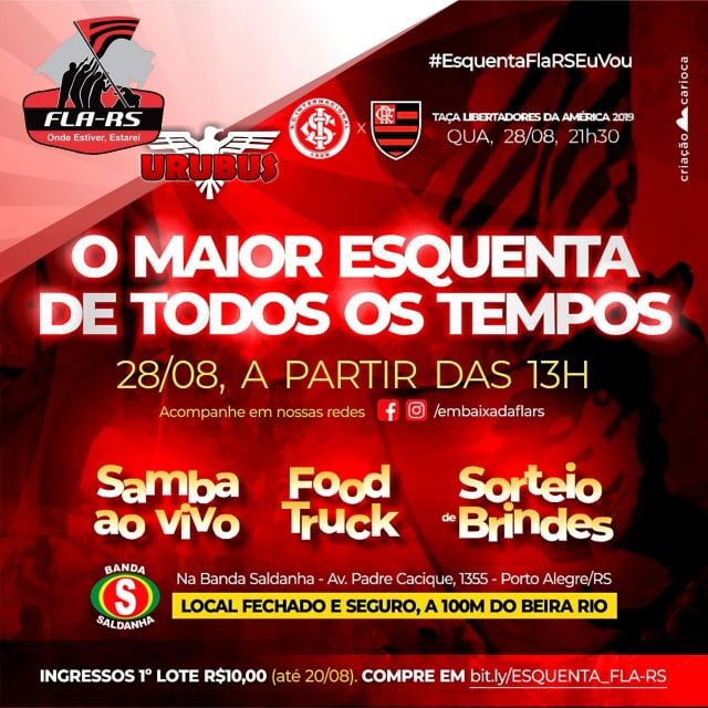 Mengão x Damas Vermelhas Sulinas – Libertadores - Primeira Partida – Pós Jogo
